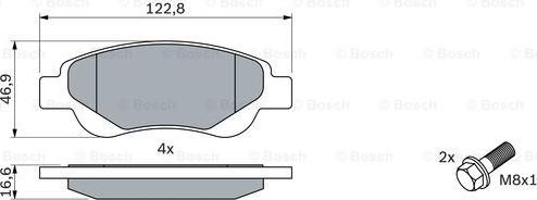 BOSCH 0 986 494 065 - Brake Pad Set, disc brake onlydrive.pro