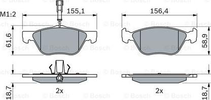 BOSCH 0 986 494 004 - Brake Pad Set, disc brake onlydrive.pro