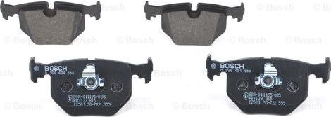 BOSCH 0 986 494 006 - Piduriklotsi komplekt,ketaspidur onlydrive.pro