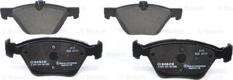 BOSCH 0 986 494 001 - Brake Pad Set, disc brake onlydrive.pro