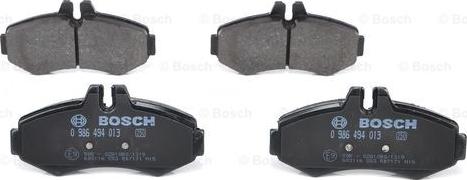 BOSCH 0 986 494 013 - Brake Pad Set, disc brake onlydrive.pro