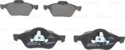 BOSCH 0 986 494 034 - Brake Pad Set, disc brake onlydrive.pro