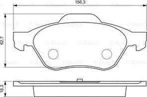 BOSCH 0 986 494 034 - Brake Pad Set, disc brake onlydrive.pro