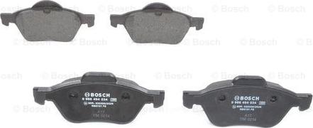 BOSCH 0 986 494 034 - Bremžu uzliku kompl., Disku bremzes onlydrive.pro