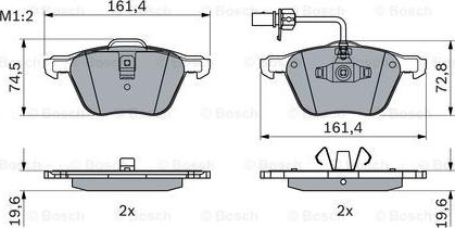 BOSCH 0 986 494 035 - Brake Pad Set, disc brake onlydrive.pro