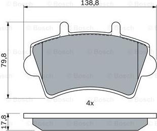 BOSCH 0 986 494 031 - Brake Pad Set, disc brake onlydrive.pro