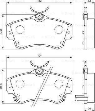 BOSCH 0 986 494 029 - Brake Pad Set, disc brake onlydrive.pro