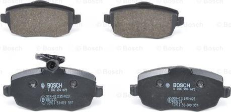 BOSCH 0 986 494 075 - Brake Pad Set, disc brake onlydrive.pro