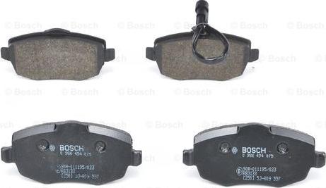 BOSCH 0 986 494 075 - Тормозные колодки, дисковые, комплект onlydrive.pro