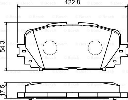 BOSCH 0 986 494 196 - Brake Pad Set, disc brake onlydrive.pro