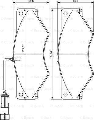 BOSCH 0 986 494 193 - Brake Pad Set, disc brake onlydrive.pro