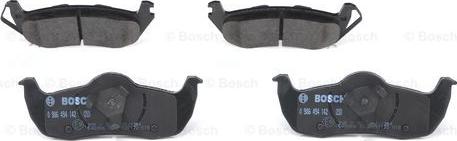 BOSCH 0 986 494 142 - Brake Pad Set, disc brake onlydrive.pro