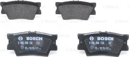 BOSCH 0 986 494 154 - Brake Pad Set, disc brake onlydrive.pro