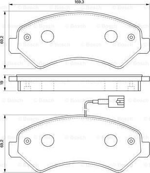 BOSCH 0 986 494 109 - Brake Pad Set, disc brake onlydrive.pro