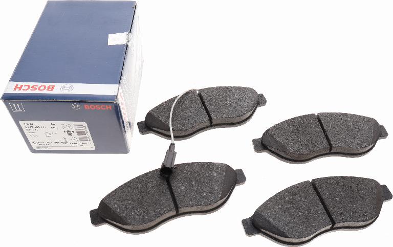 BOSCH 0 986 494 111 - Brake Pad Set, disc brake onlydrive.pro