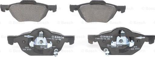 BOSCH 0 986 494 135 - Brake Pad Set, disc brake onlydrive.pro