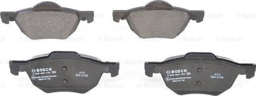 BOSCH 0 986 494 135 - Brake Pad Set, disc brake onlydrive.pro