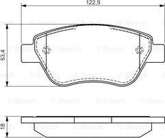 BOSCH 0 986 494 132 - Brake Pad Set, disc brake onlydrive.pro