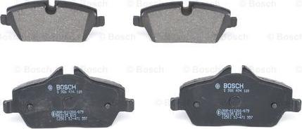 BOSCH 0 986 494 120 - Brake Pad Set, disc brake onlydrive.pro