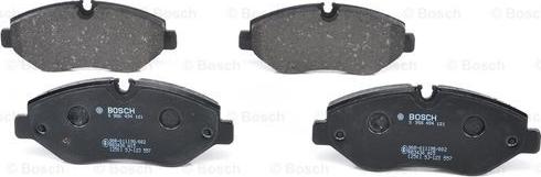 BOSCH 0 986 494 121 - Stabdžių trinkelių rinkinys, diskinis stabdys onlydrive.pro