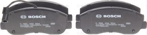 BOSCH 0 986 494 894 - Brake Pad Set, disc brake onlydrive.pro