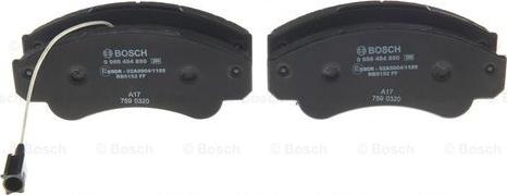 BOSCH 0 986 494 850 - Stabdžių trinkelių rinkinys, diskinis stabdys onlydrive.pro