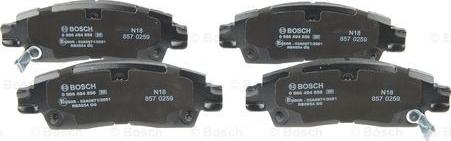 BOSCH 0 986 494 858 - Brake Pad Set, disc brake onlydrive.pro