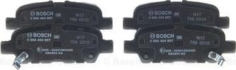 BOSCH 0 986 494 857 - Brake Pad Set, disc brake onlydrive.pro