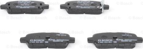 BOSCH 0 986 494 861 - Brake Pad Set, disc brake onlydrive.pro