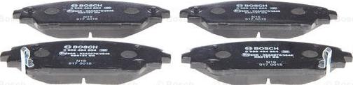 BOSCH 0 986 494 804 - Brake Pad Set, disc brake onlydrive.pro