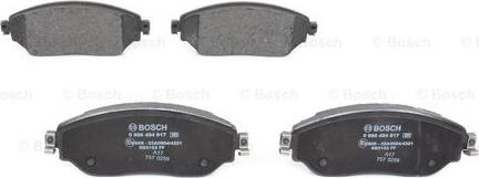 BOSCH 0 986 494 817 - Brake Pad Set, disc brake onlydrive.pro