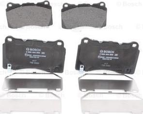 BOSCH 0 986 494 880 - Brake Pad Set, disc brake onlydrive.pro