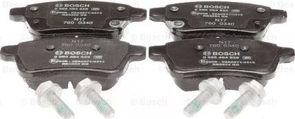 BOSCH 0 986 494 825 - Brake Pad Set, disc brake onlydrive.pro