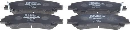 BOSCH 0 986 494 821 - Brake Pad Set, disc brake onlydrive.pro