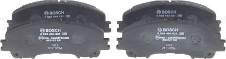 BOSCH 0 986 494 821 - Brake Pad Set, disc brake onlydrive.pro