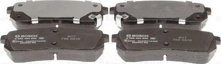 BOSCH 0 986 494 828 - Brake Pad Set, disc brake onlydrive.pro