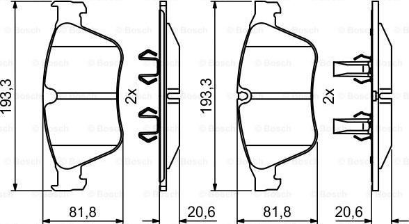 BOSCH 0 986 494 875 - Brake Pad Set, disc brake onlydrive.pro