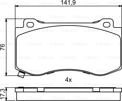 BOSCH 0 986 494 870 - Brake Pad Set, disc brake onlydrive.pro