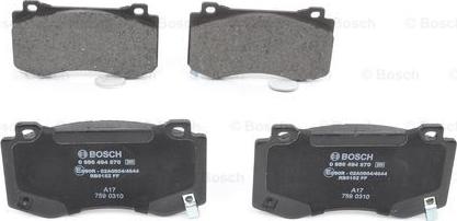 BOSCH 0 986 494 870 - Brake Pad Set, disc brake onlydrive.pro