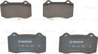 BOSCH 0 986 494 393 - Brake Pad Set, disc brake onlydrive.pro