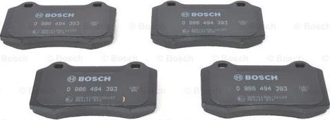 BOSCH 0 986 494 393 - Brake Pad Set, disc brake onlydrive.pro