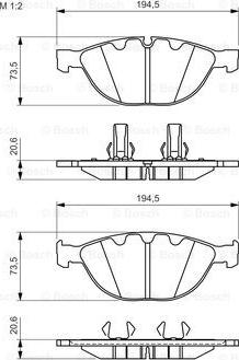 BOSCH 0 986 494 349 - Brake Pad Set, disc brake onlydrive.pro