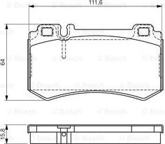 BOSCH 0 986 494 356 - Piduriklotsi komplekt,ketaspidur onlydrive.pro