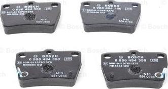 BOSCH 0 986 494 350 - Brake Pad Set, disc brake onlydrive.pro