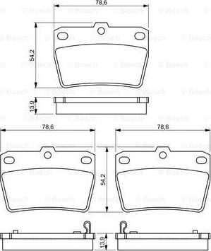 BOSCH 0 986 494 350 - Brake Pad Set, disc brake onlydrive.pro