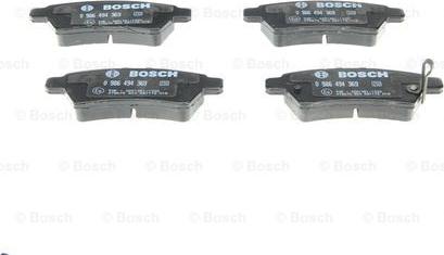 BOSCH 0 986 494 369 - Brake Pad Set, disc brake onlydrive.pro