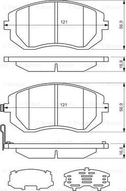 BOSCH 0 986 494 315 - Тормозные колодки, дисковые, комплект onlydrive.pro