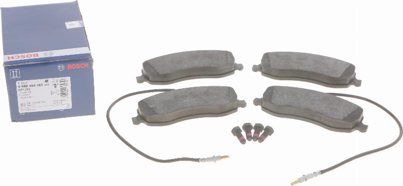 BOSCH 0 986 494 385 - Brake Pad Set, disc brake onlydrive.pro