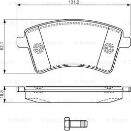 BOSCH 0 986 494 332 - Brake Pad Set, disc brake onlydrive.pro