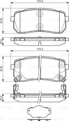 BOSCH 0 986 494 327 - Brake Pad Set, disc brake onlydrive.pro